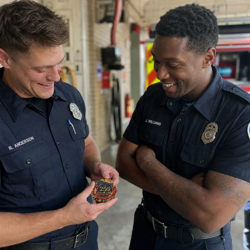 🏅250th Anniversary Firefighter Badge|Honor American Heroes🚒