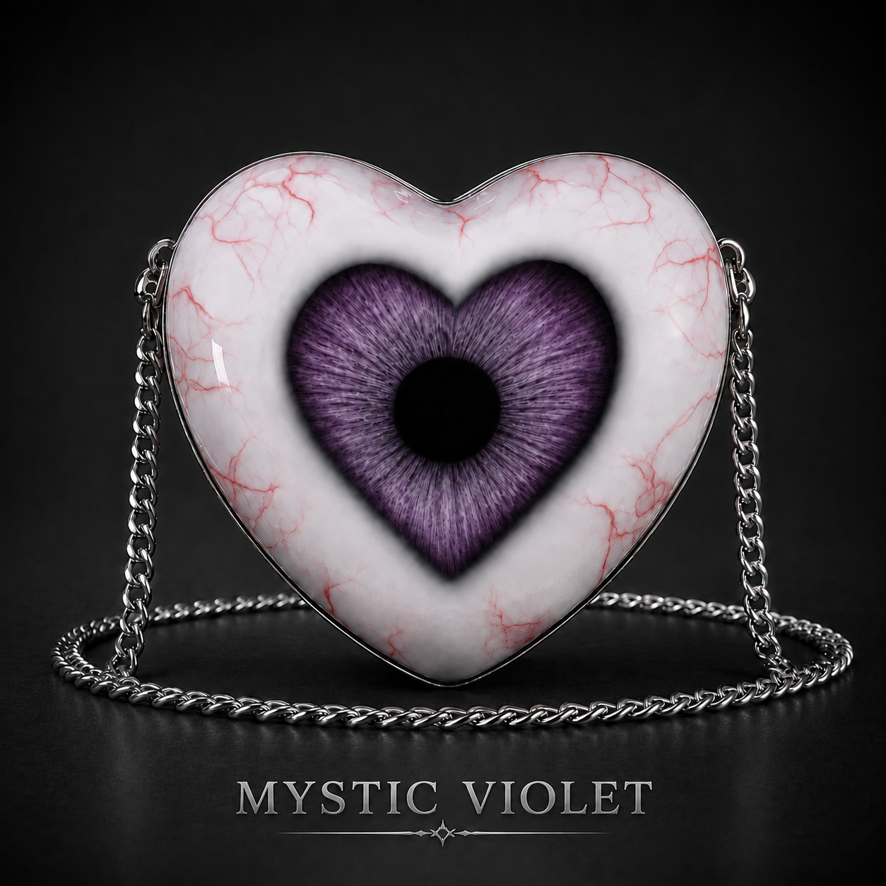 Gothic Heart Eye Statement Crossbody Bag