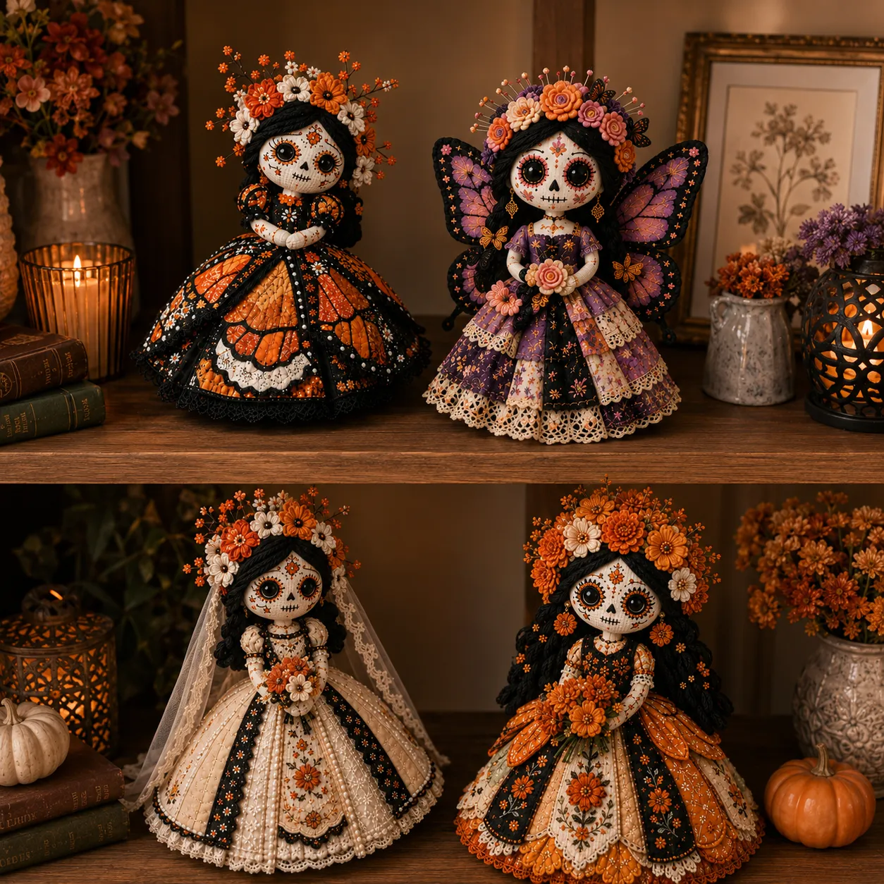 🔥LAST DAY 50% - Day of the Dead Patchwork Doll DIY Kit