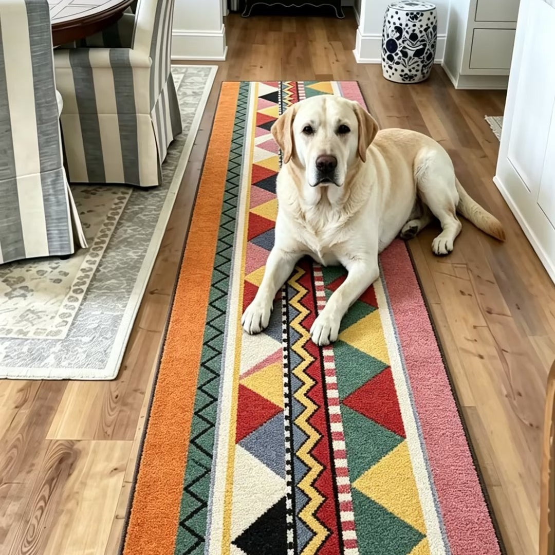 Washable Boho Doormat - Non-Slip & Pet-Friendly