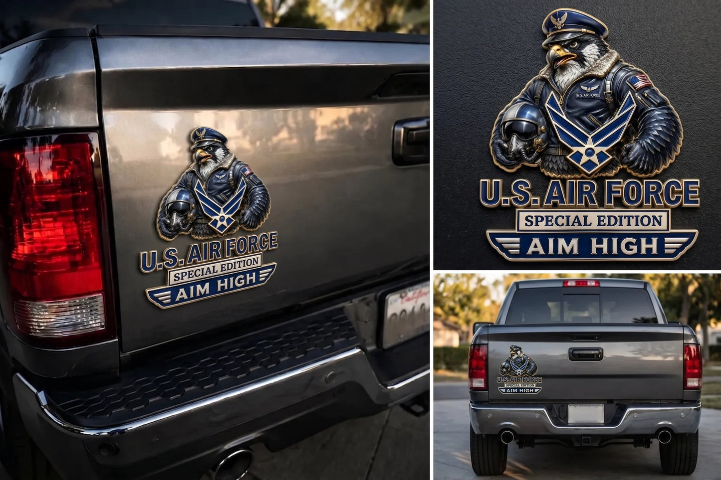 🇺🇸 Last Day Promo: 49% OFF 🎖️-US Air Force Falcon Aim High Car Emblem Metal Badge