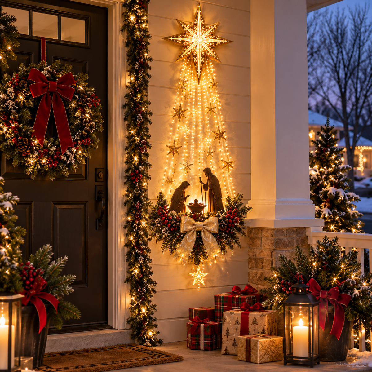 ✝️✝️ Bethlehem Star of Faith™ – Lighted Nativity Wall Decor