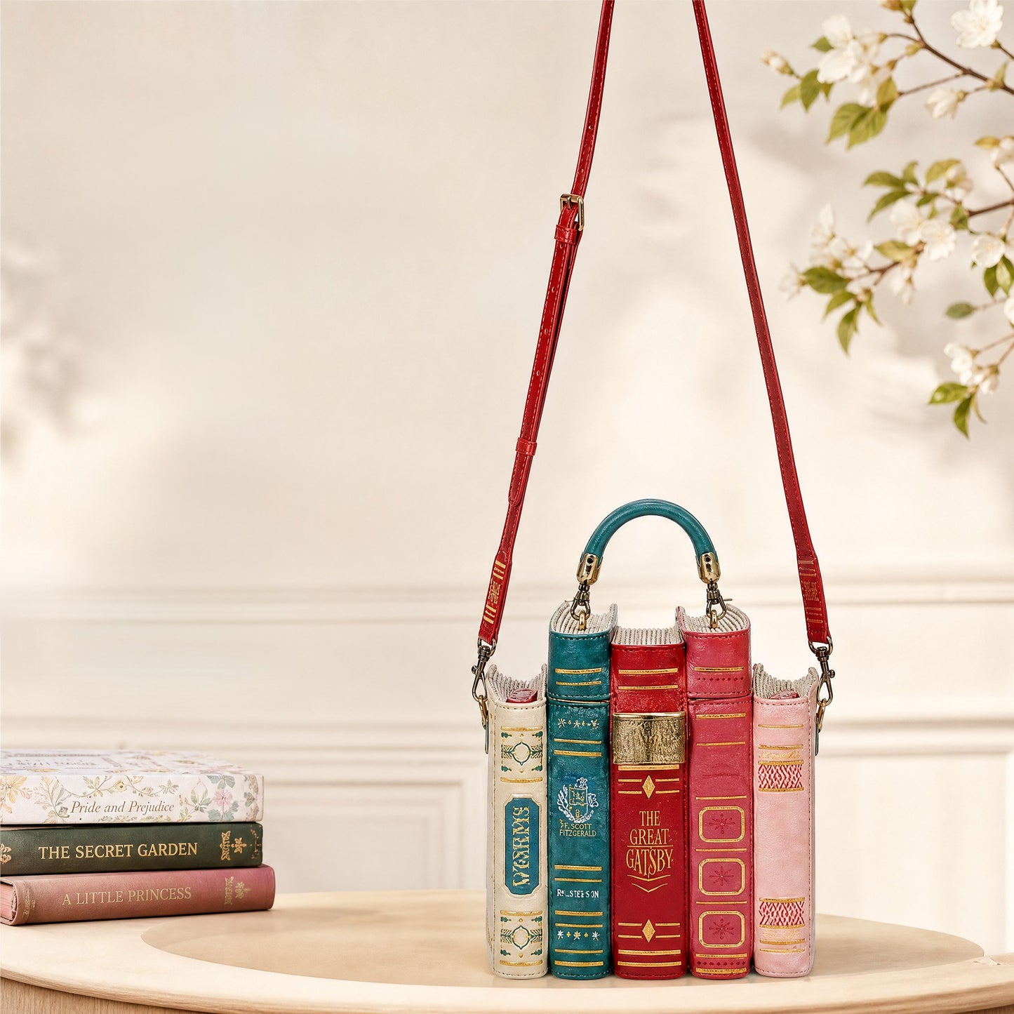 π₯2026 HOT SALE 49% OFF π Vintage Stacked Book Novelty Handbag