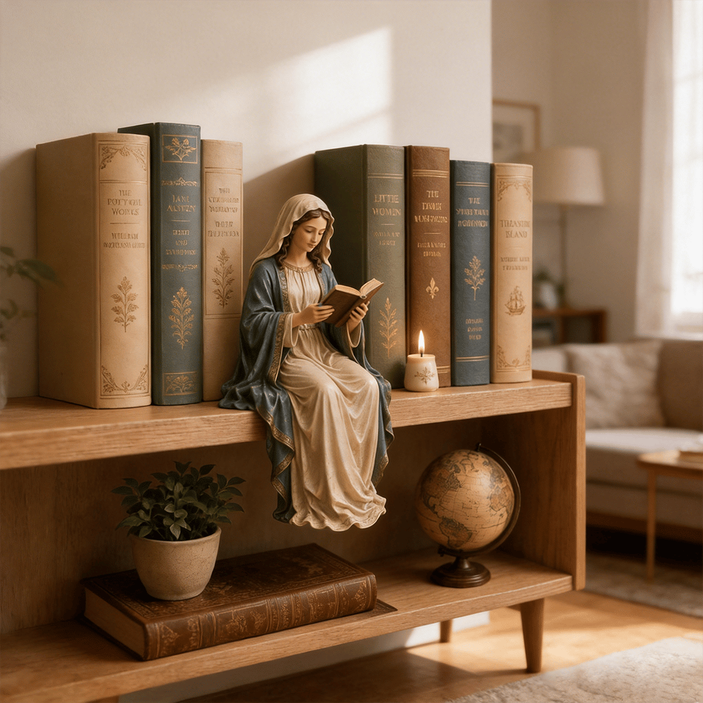 ๐Last Day 49% OFF-๐๐๏ธ Bring Divine Peace to Your Library. Virgin Mary Reading Figure