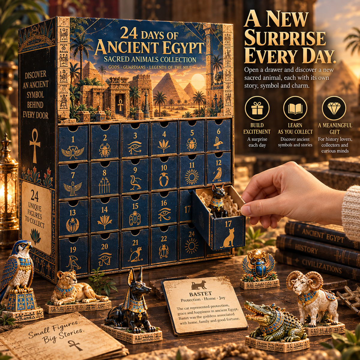 🐈⬛🏺 Secrets of Ancient Egypt™ – 24 Sacred Animals, Guardians & Symbols to Discover and Collect