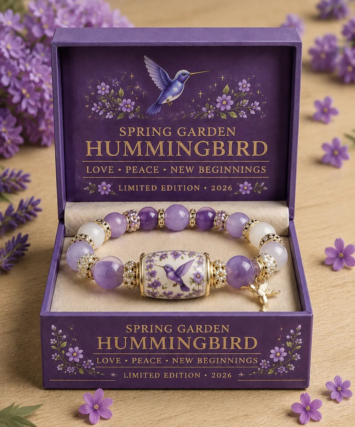 🌿 Love, Peace & Spring Blessings 💖 | 2026 Limited Edition Bracelet - Limited stock