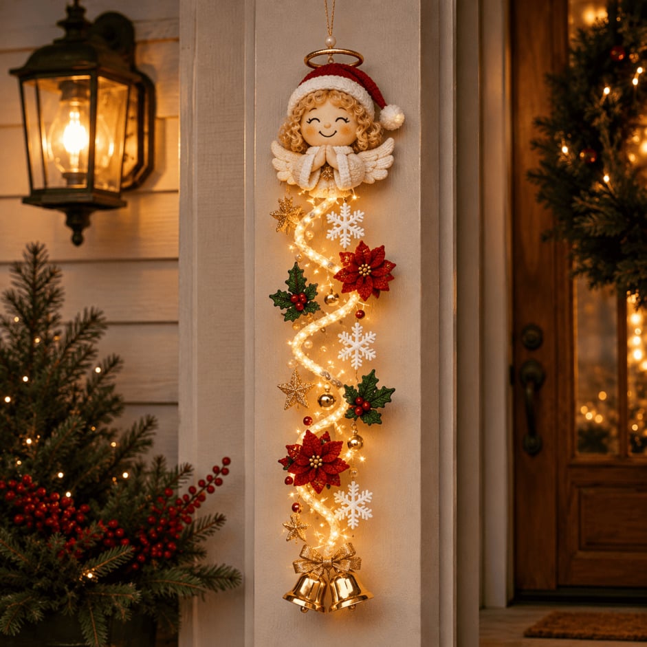 MerryCascade™ Glowing Christmas Door Hanger