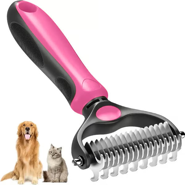 😻🐕Professional Double-Sided Pet Grooming Rake