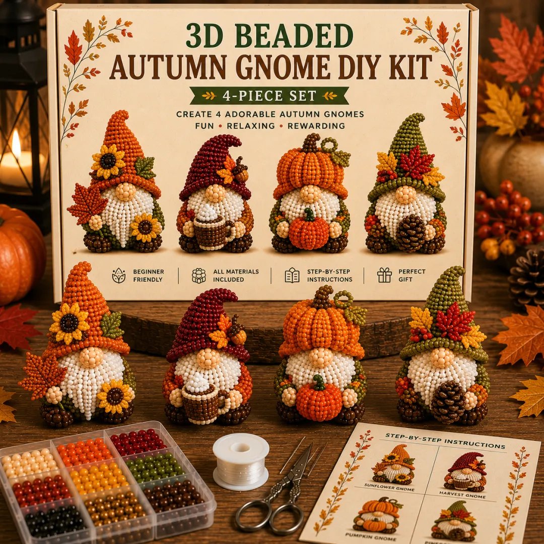 πΊπΈ 3D Beaded Patriotic Gnome DIY Kit β¨ Celebrate Freedom With Handmade American Spirit β€οΈπ€π