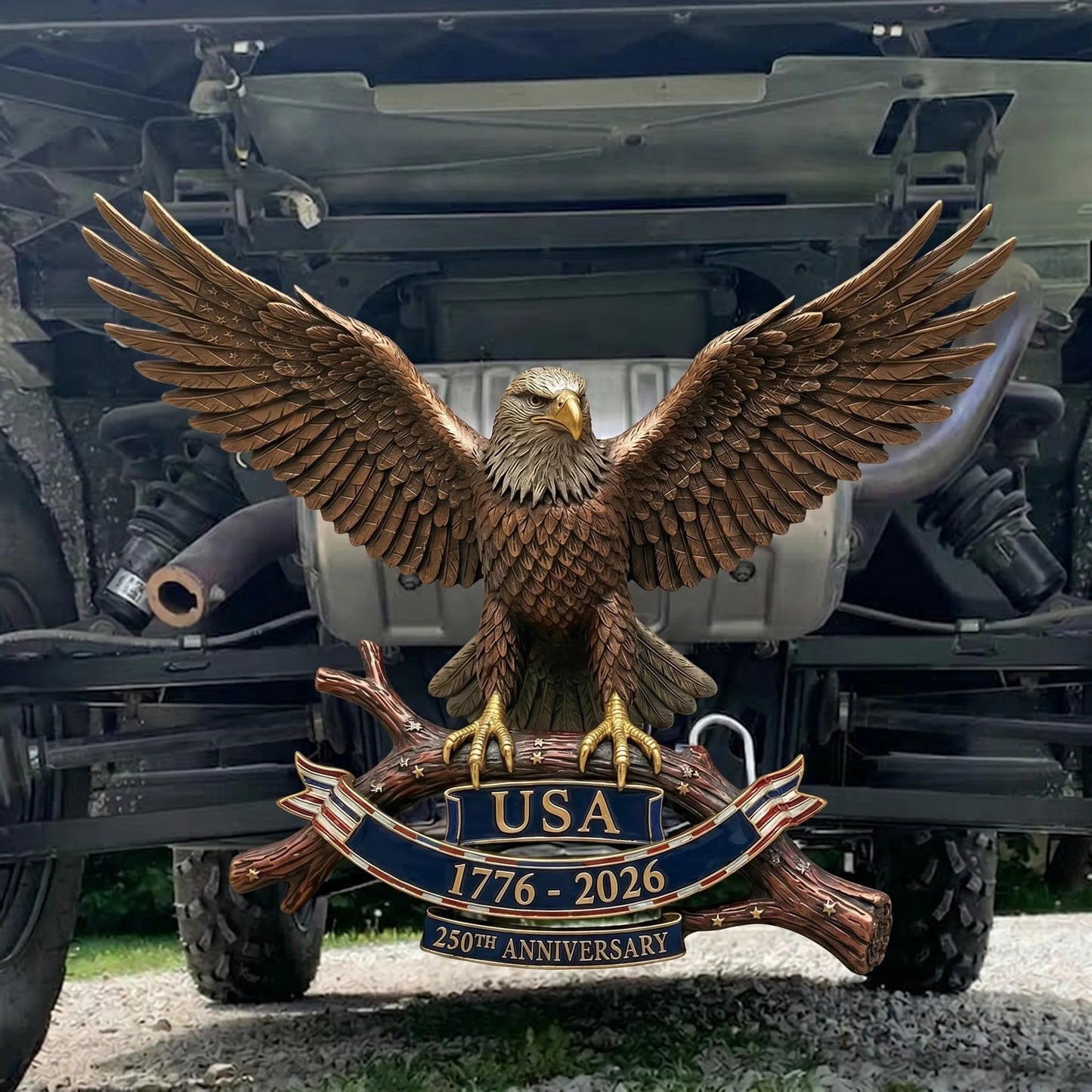 š¦
USA 250th Anniversary Eagle Trailer Hitch ā A Legacy of Freedom on the Road