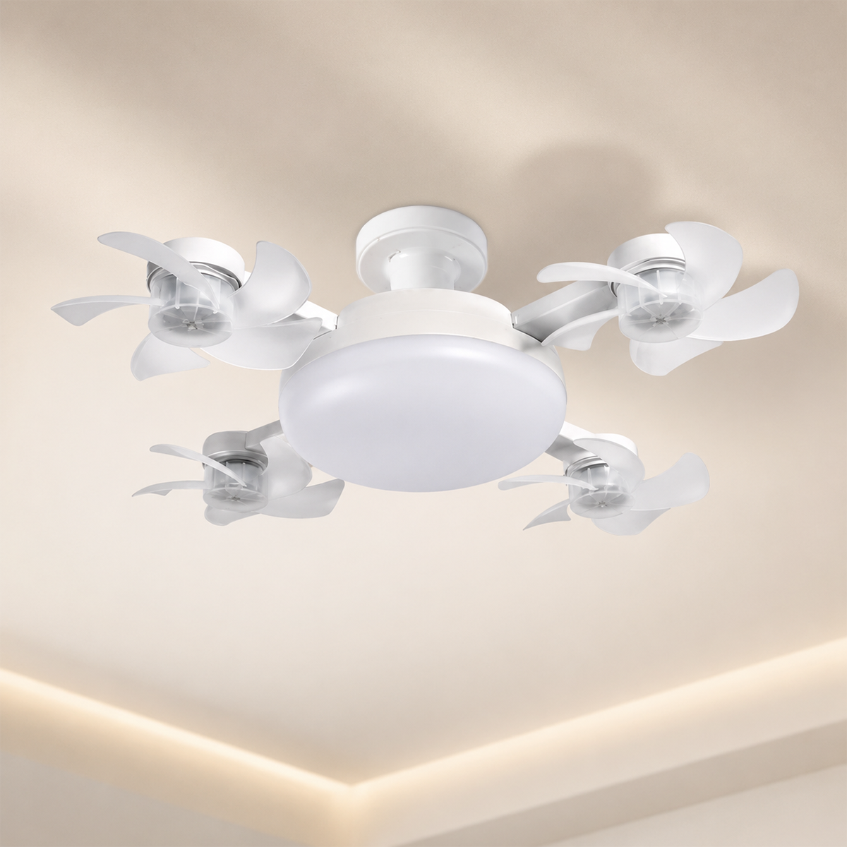 Socket Fan Light – Screw-In Ceiling Fan with LED Light