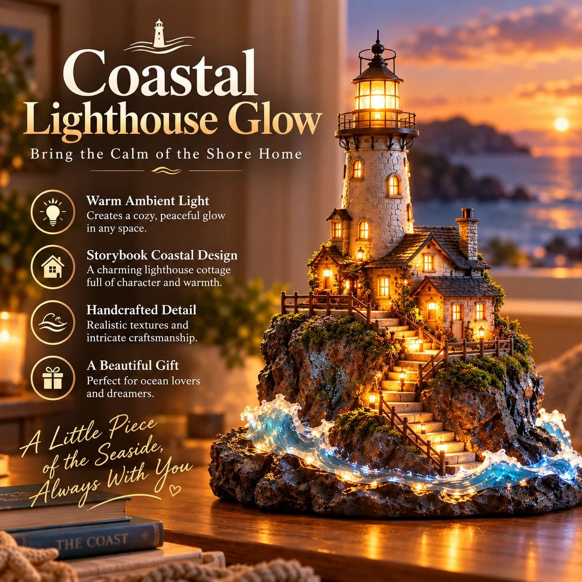 π Coastal Lighthouse Glow β Bring the Calm of the Shore Home β¨