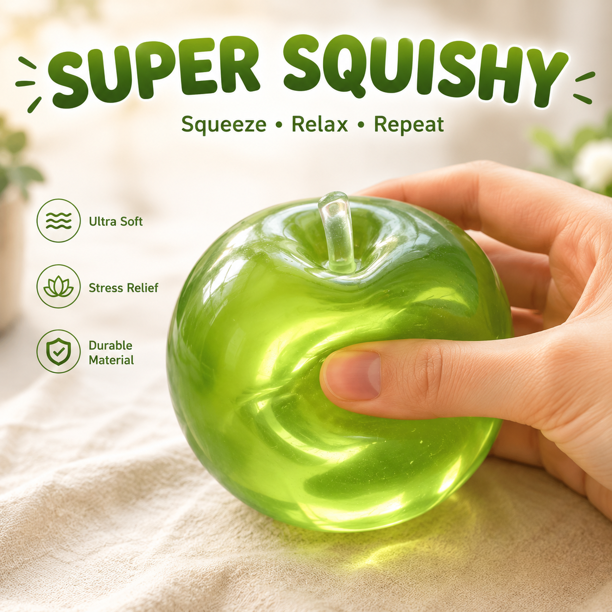 đ Viral Apple Squishy Set â Soft, Cute & Addictively Satisfying â¨