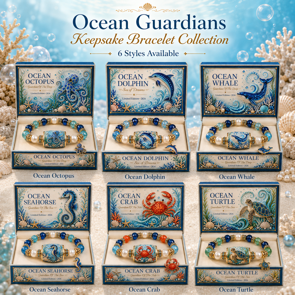 ππ Ocean Guardians Keepsake Bracelet β Carry the Spirit of the Sea