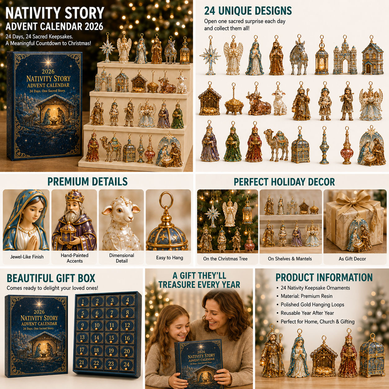 β¨π 2026 Nativity Story Advent Calendar β 24 Days of Sacred Christmas Surprises