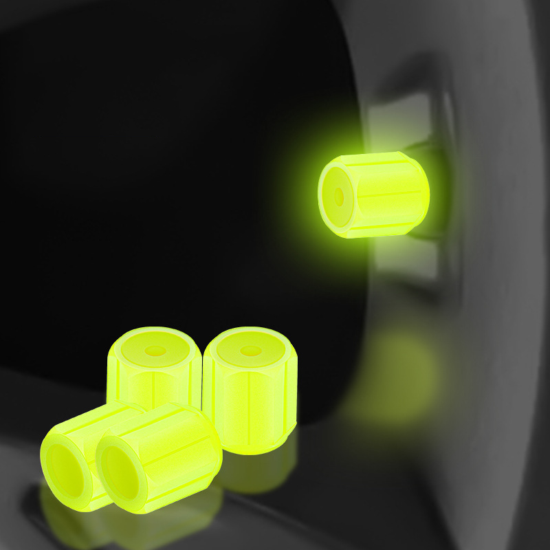 🚗🌙4PCS Luminous Tire Valve Stem Caps