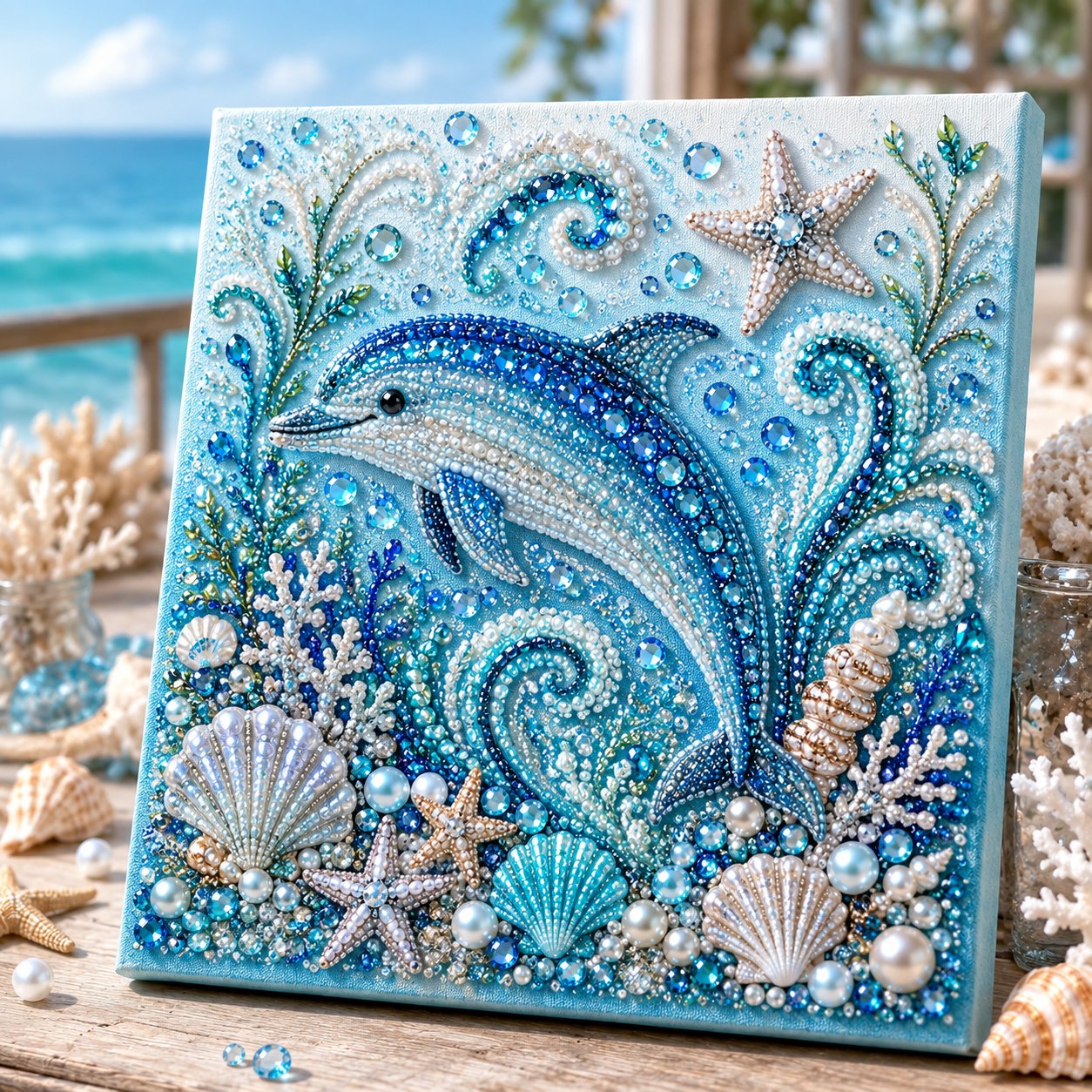 🐙💎 Ocean Theme Pearl Art DIY Kit- BUY 2 FREE SHIPPING