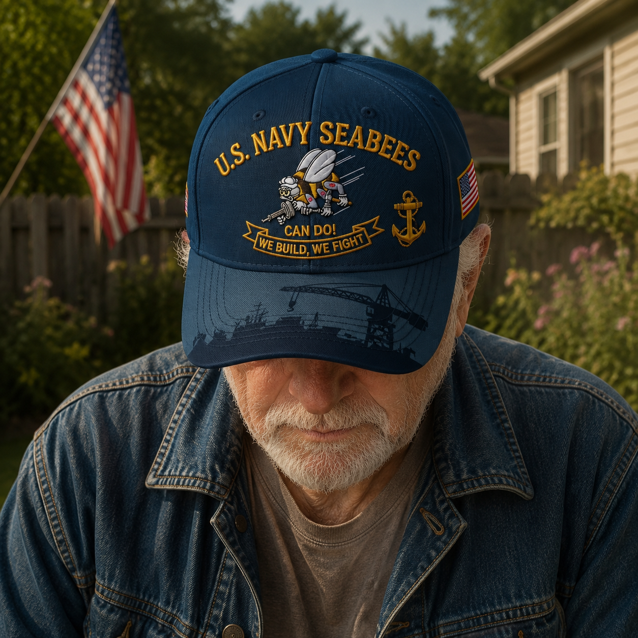 ⚓️🇺🇸 Last Day Promo: 69% OFF 🐝 US Navy Seabees "Can Do!" Tribute Cap
