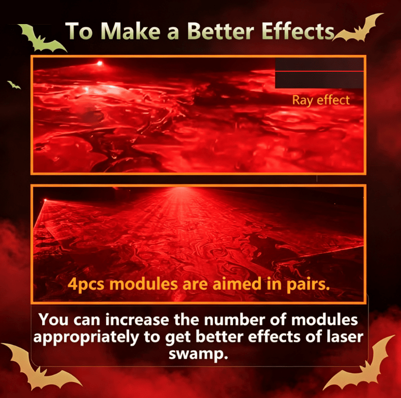 Green Swamp Module / Vertical Laser Projector for Halloween π