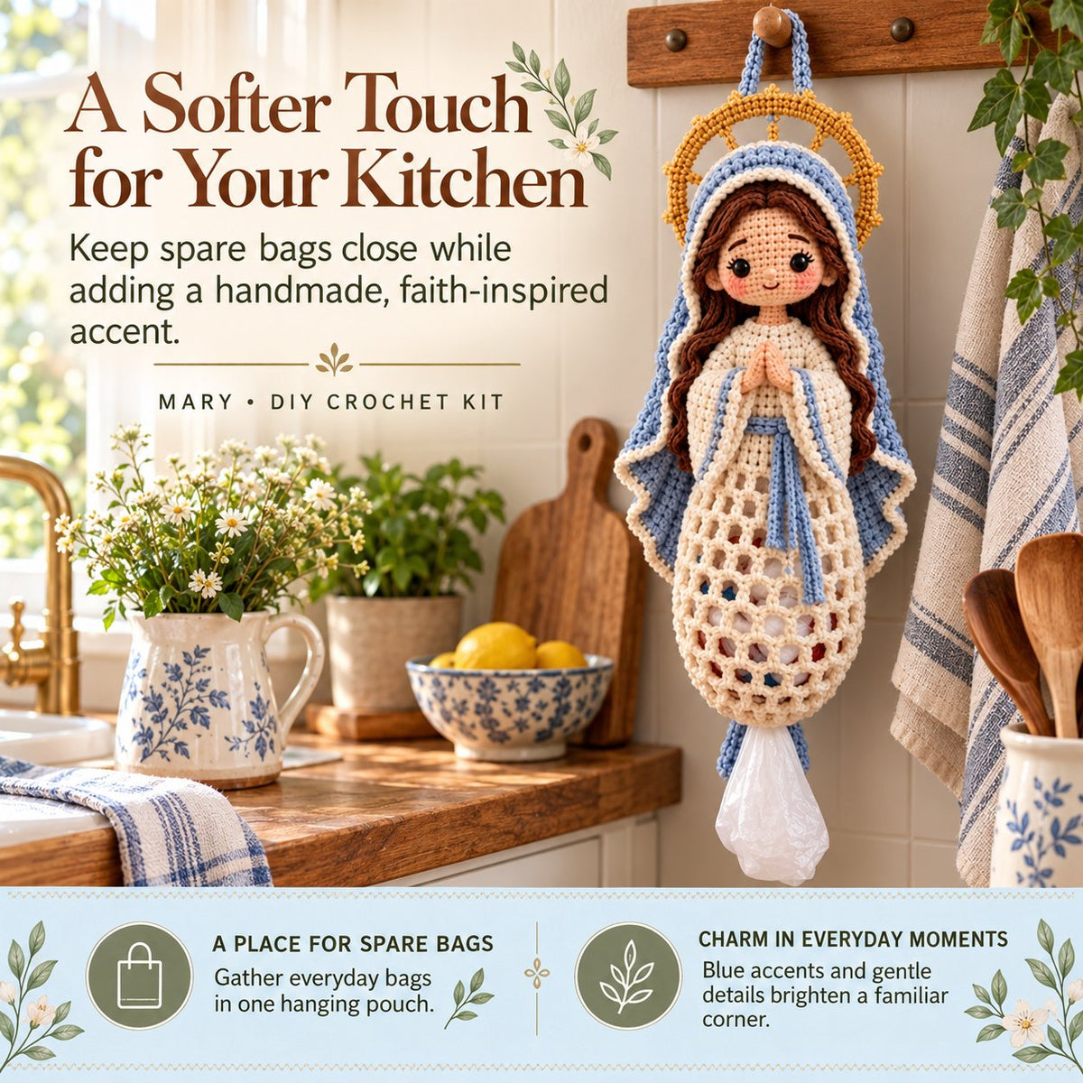 ✝️🙏Blessed Home Crochet Bag Holder Collection ✨🧶