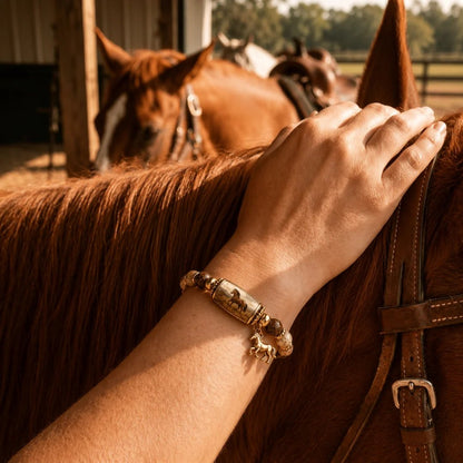 🐎 Western Horse Guardian Crystal Bracelet Collection