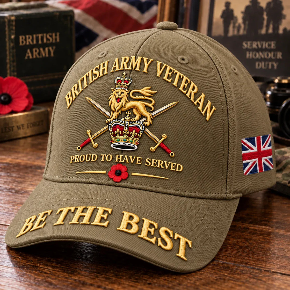 🎖️🇬🇧 Proud to Have Served Veteran Cap – A Timeless Tribute to British Military Service
