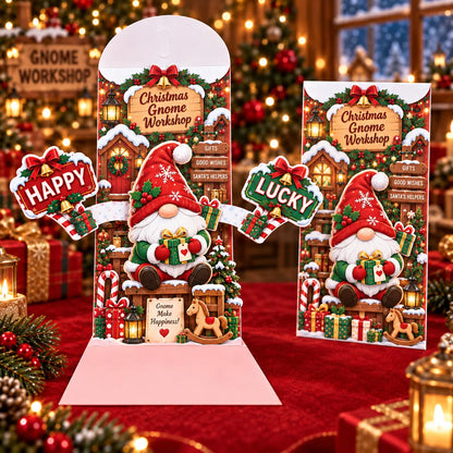 Handmade 3D Christmas Money Card – Pop-Up Holiday Card with Cash Envelope & Message Space 💌✍💵
