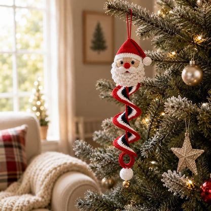 ☃️🧶 Crochet Snowman Spiral Ornament DIY Kit—Stitch Your Own Christmas Magic! 🎄✨