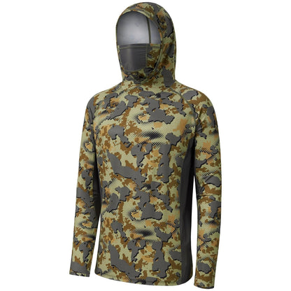 🔥55% OFF Today  Men’s UPF 50+ Hoodie Shirts with Mask