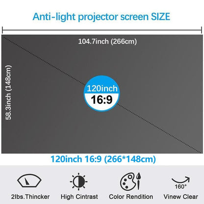 ⚡Hot Sales 69% OFF🔥Anti-Light 4K Projector Screen (16:9)🎥✨