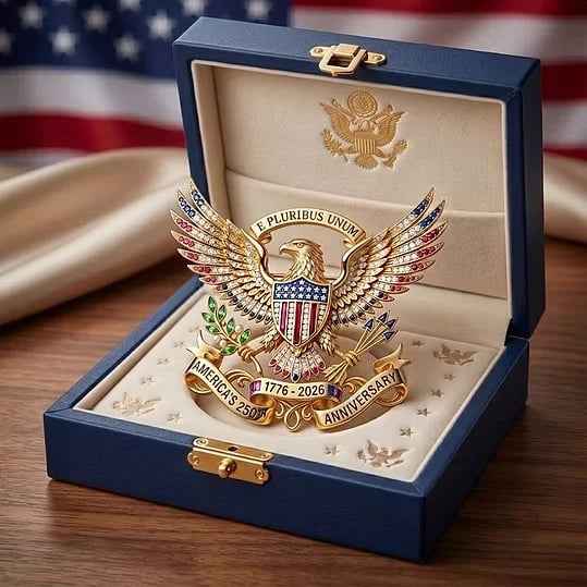 ✨US America 250th Patriotic Eagle Pin | Limited Edition 1776–2026🎁