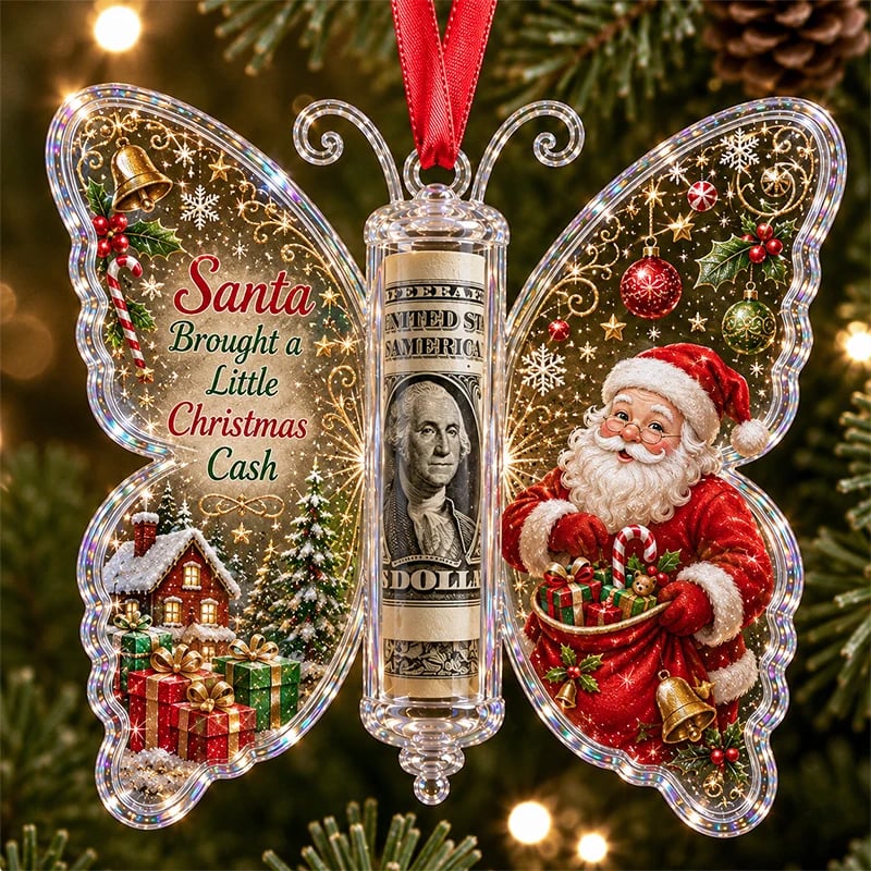 Christmas cash ornament design