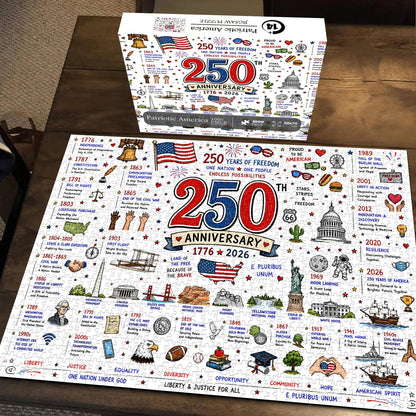 🧩 Patriotic America Jigsaw Puzzle 1000 Pieces 🎁 Buy 2 Free Shipping