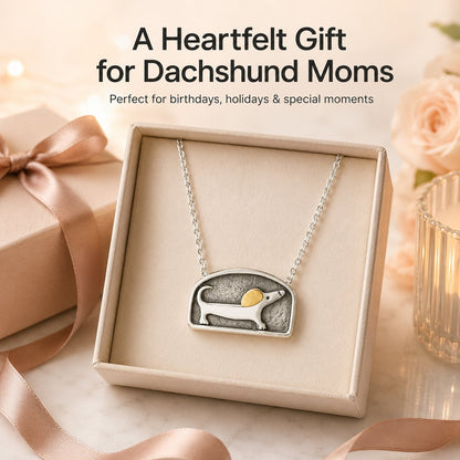 🐾Floating Dachshund Moving Necklace