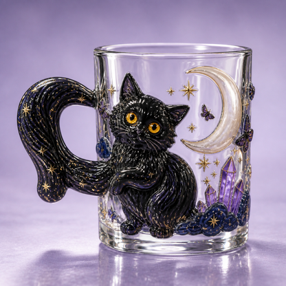 3D Animal Tail Glass Mug