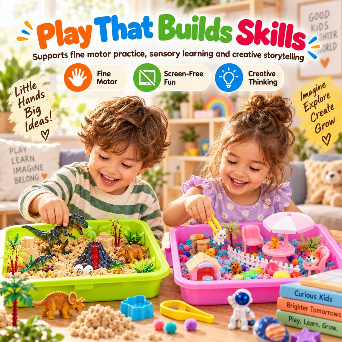 🚧🧸 Little Builder Sensory Adventure Box – Construction-Themed Hands-On Play Set