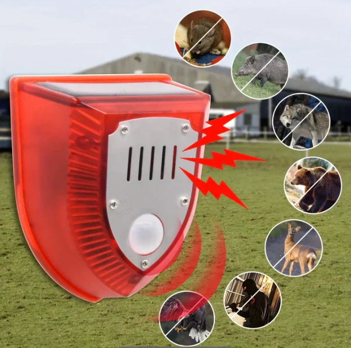 SolarGuard Outdoor Warning Alarm – Sun-Powered Security Alert for Home, Yard & Property