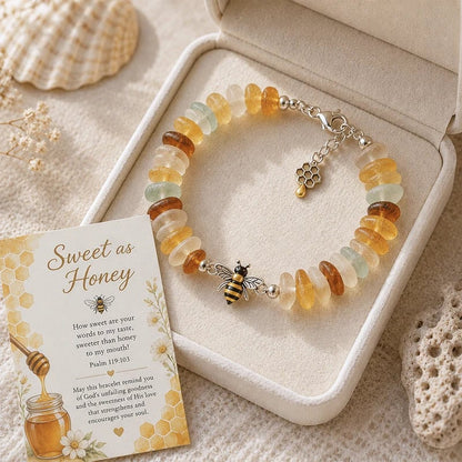 🩵 Sea Glass Blessing Bracelet