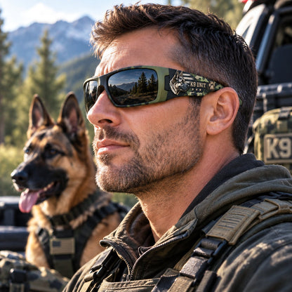 🐕‍🦺 K9 Guardian Sunglasses | Rugged K9-Inspired Design with Working-Dog Details & Bold Everyday Style