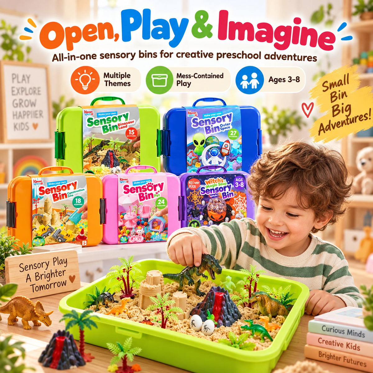 🚧🧸 Little Builder Sensory Adventure Box – Construction-Themed Hands-On Play Set