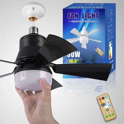 ⏳LIMITED TIME SALE 50% OFF🌀40W LED Ceiling Fan Light – 20.5” Ultra-Quiet with Remote 🎯 | E27 + FREE B22 Adapter 🔌 | For Bedroom 😴, Kitchen 👩‍🍳 & Garage 🛠️ – UK Ready! 🇬🇧