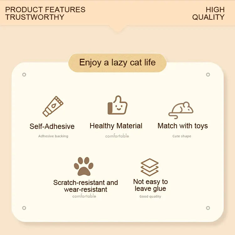 5D Woven Cat Scratcher Mat, Cat Scratching Design for Indoor Cats, Protects Walls, Sofas, Couches and Doors