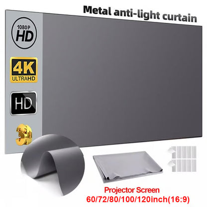 ⚡Hot Sales 69% OFF🔥Anti-Light 4K Projector Screen (16:9)🎥✨
