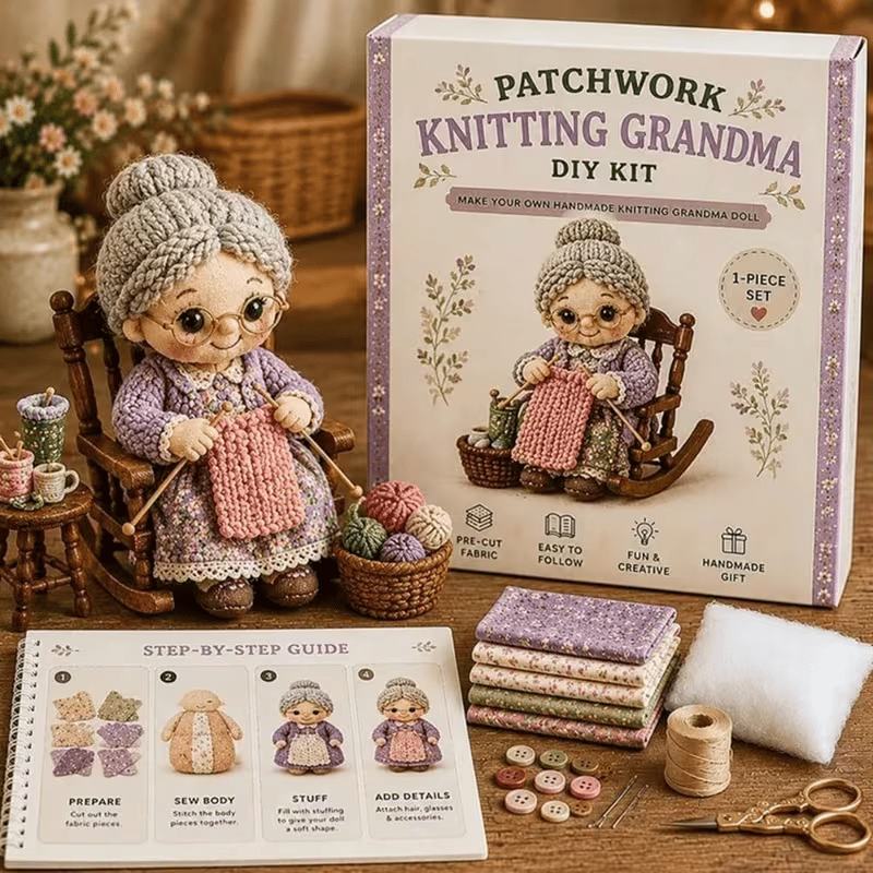🎁Handmade Patchwork Doll DIY Kit🧵 – 💖Handmade Fun & Creativity
