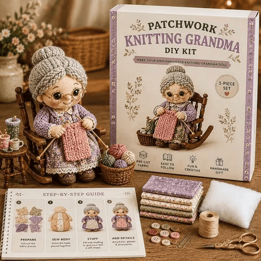 🎁Handmade Patchwork Doll DIY Kit🧵 – 💖Handmade Fun & Creativity