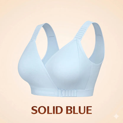 EaseWrap™ Front-Closure Wireless Comfort Bra – Adjustable Straps & Gentle Support