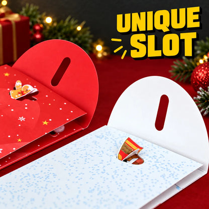 Handmade 3D Christmas Money Card – Pop-Up Holiday Card with Cash Envelope & Message Space 💌✍💵