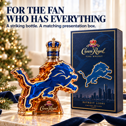 Crown Royal Lions Whiskey Bottle