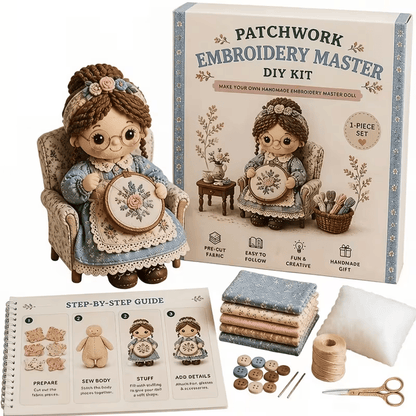 🎁Handmade Patchwork Doll DIY Kit🧵 – 💖Handmade Fun & Creativity