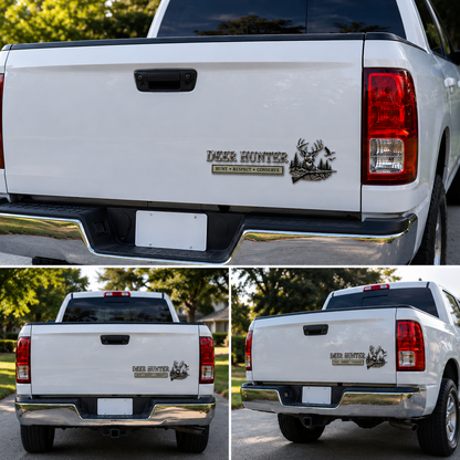 Deer Hunter Respect Conserve Metal Car Emblem